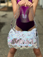 Load image into Gallery viewer, Sequin Hearts Pearlescent Duffle
