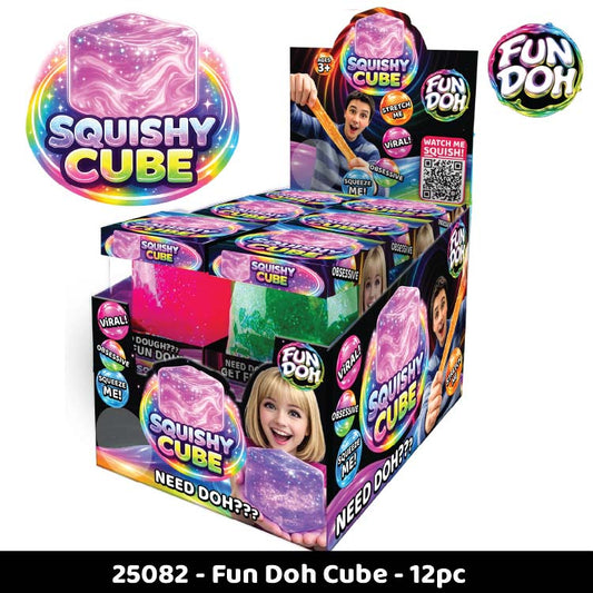 Squishy Glitter Cube