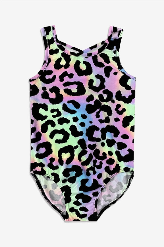 Neon Sherbet Leopard Leotard