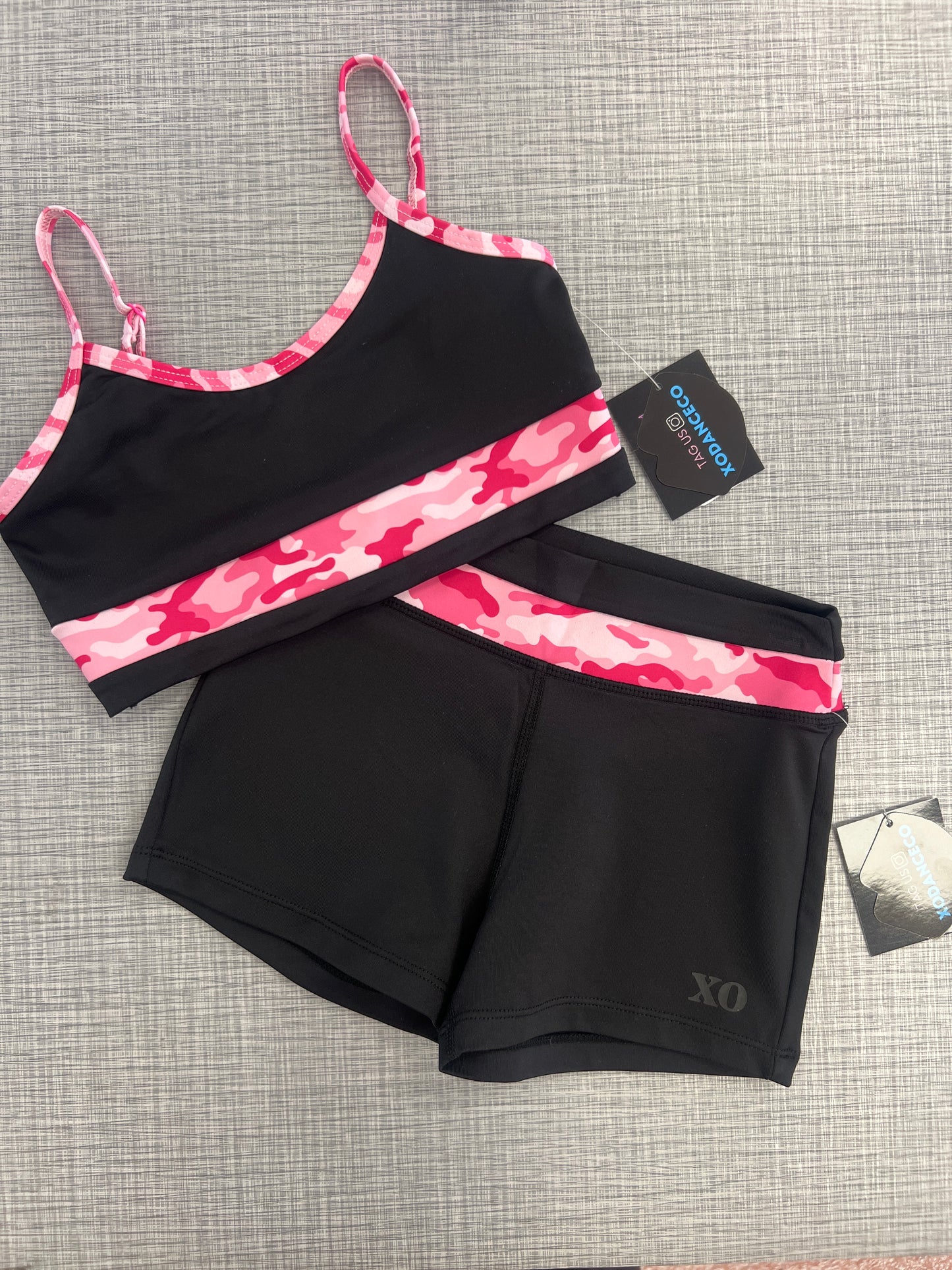 Pink Camo Short Set