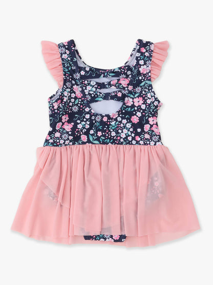 Girls Moonlit Meadow Flutter Sleeve Dance & Gymnastics Leotard