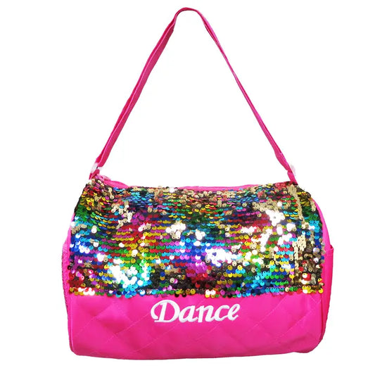 Rainbow Sequin Dance Duffel