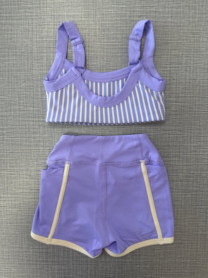 XO Pinstripe Short Set