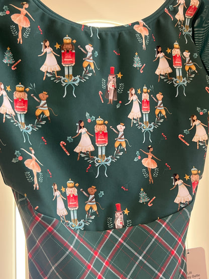 Lilli Whimsy Battle & Green Plaid Leotard