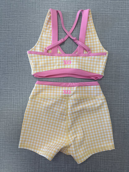 XO Gingham Short Set