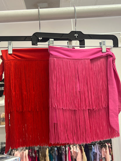 Child Fringe Wrap Ballroom Skirt