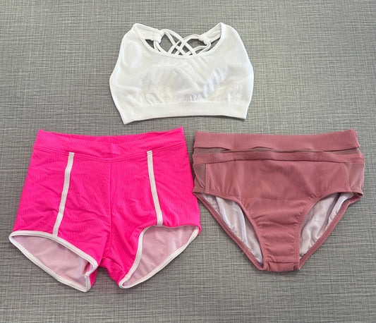 CY White/Rose/Neon Pink 3pc. Set