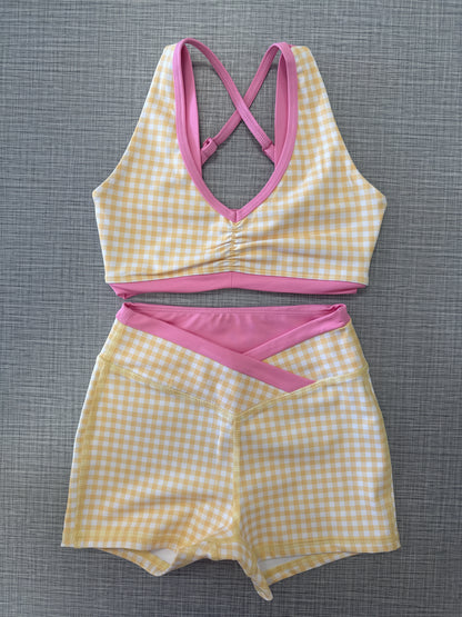 XO Gingham Short Set