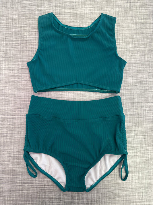 CY Jade Ribbed Side Cinch Brief Set ^