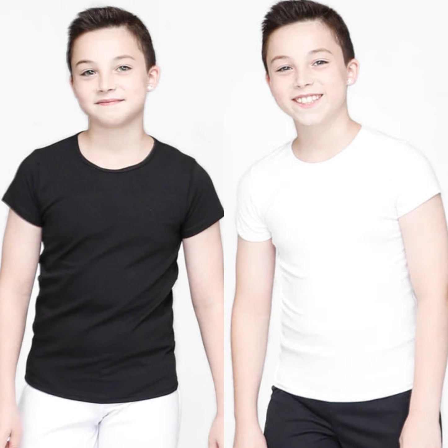 Body Wrappers Boys Short Sleeve Shirt #B190