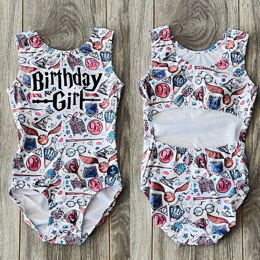 Magical Wizard Birthday Girl Leotard