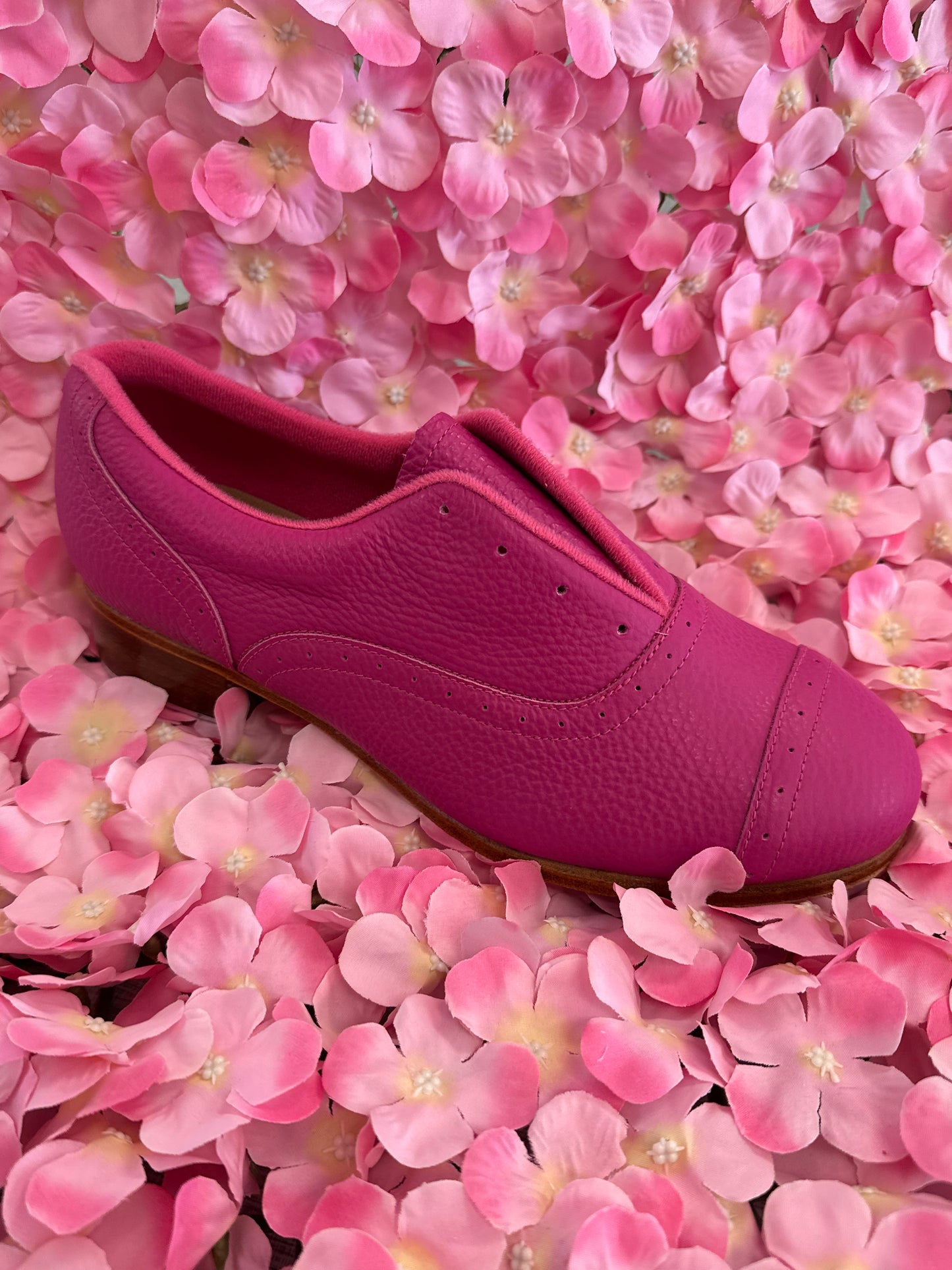 Jason Samuel Smith Fuchsia Pink Pebble Leather Tap Shoes