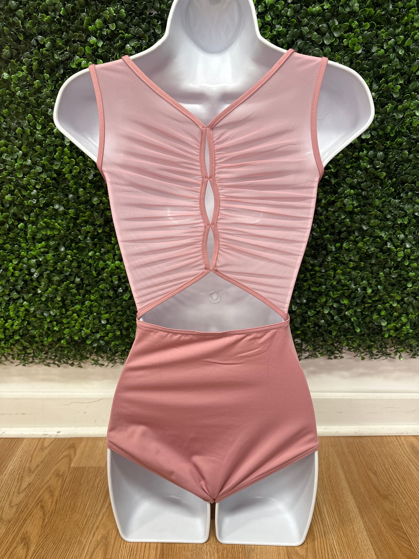 Wildflower Marigold Mesh Back Leotard #12088