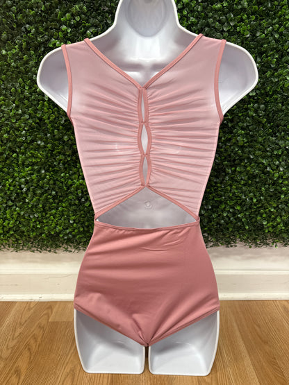 Wildflower Marigold Mesh Back Leotard #12088