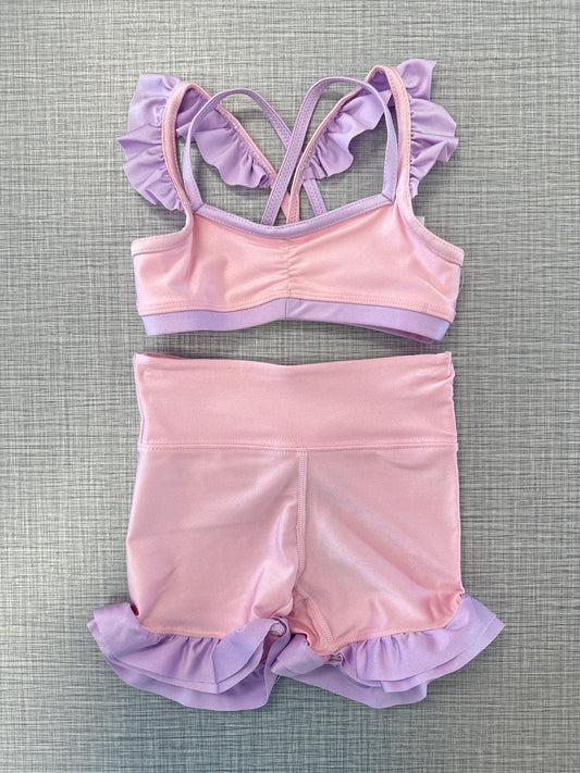 Twirl Bra & Ruffle Short Set