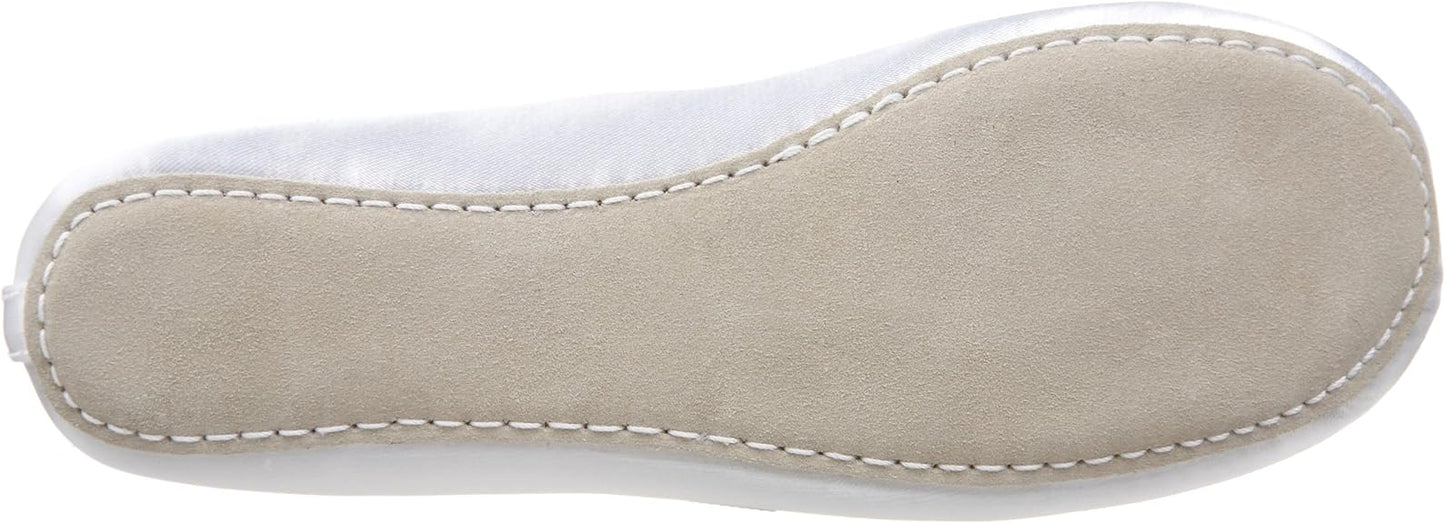 Dyeable White Satin Ballet Shoe