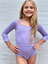 Load image into Gallery viewer, Scoop Neck X Back 3/4 Sleeve Leotard #CL0506m
