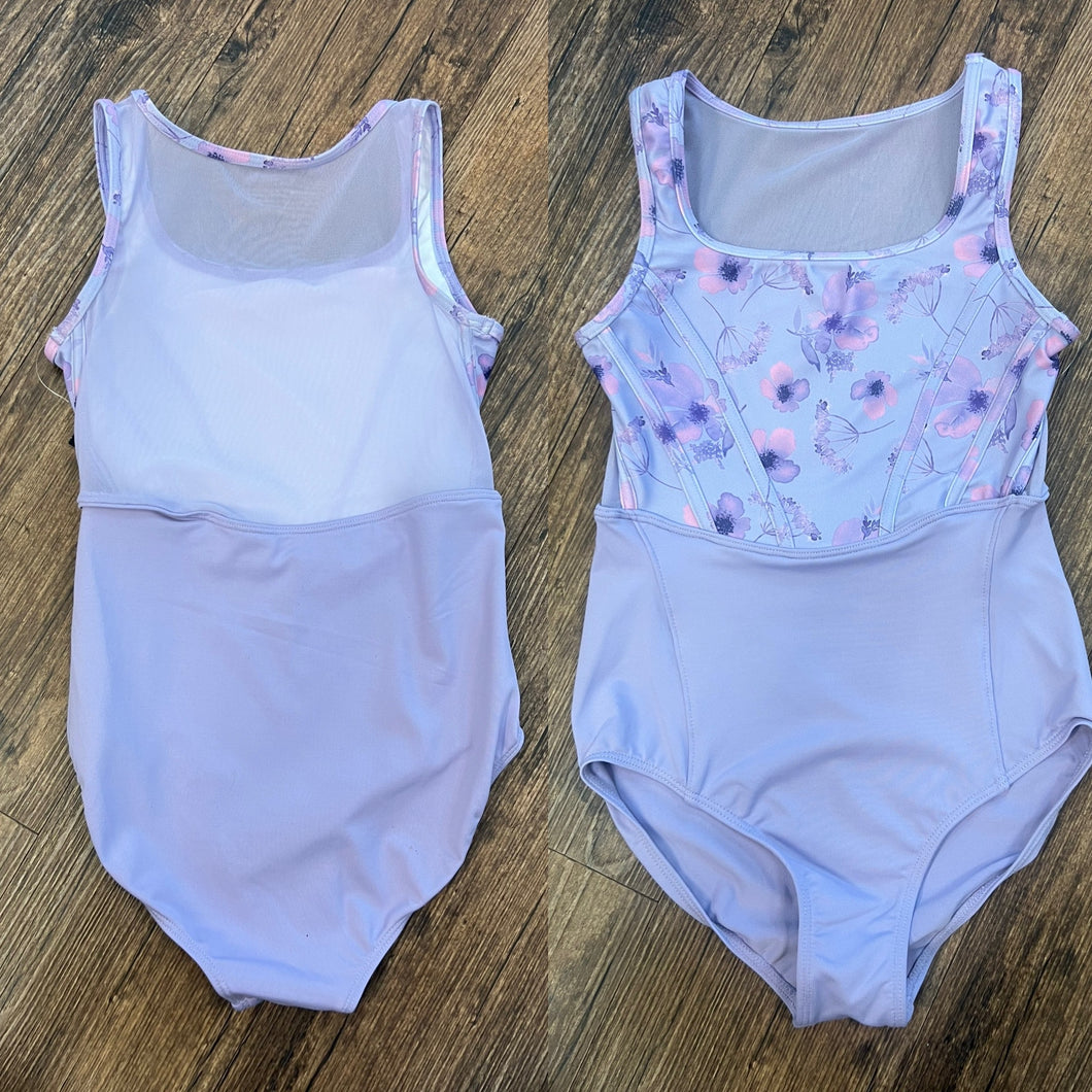 Mesh Bodice Tank Leotard #CL5245