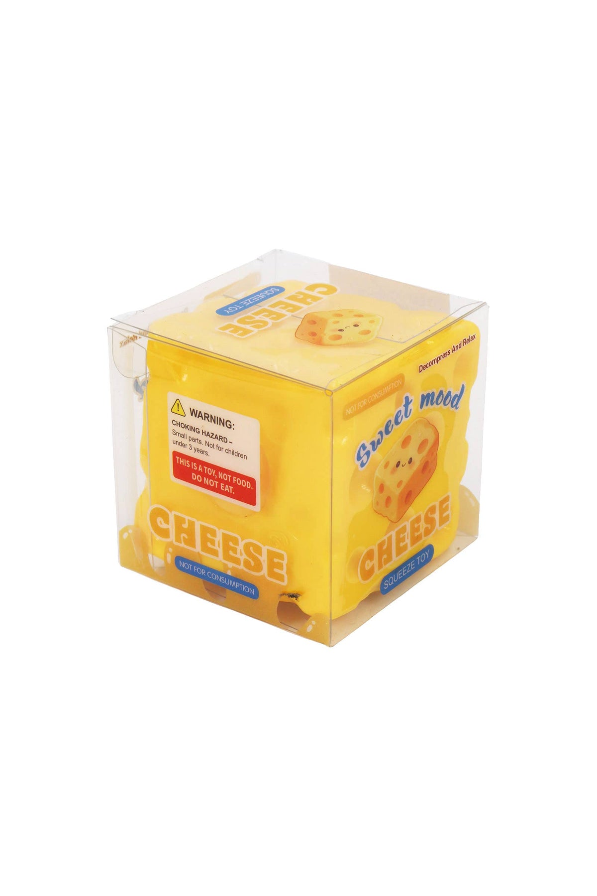 Cheese Zero Rebound TPR Crunchy Bead Slime Filled Squishy