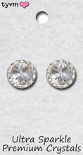 Load image into Gallery viewer, Hypoallergenic Ultra Sparkle Clear and AB Earrings
