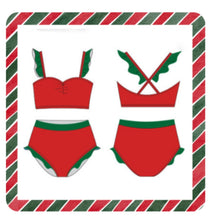 Load image into Gallery viewer, Pre Order: Holiday Ruffle Brief Set
