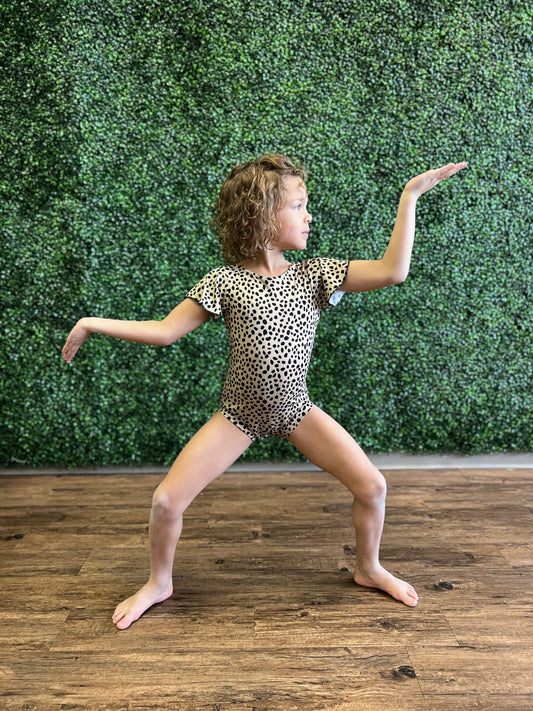 Tan Leopard Leotard