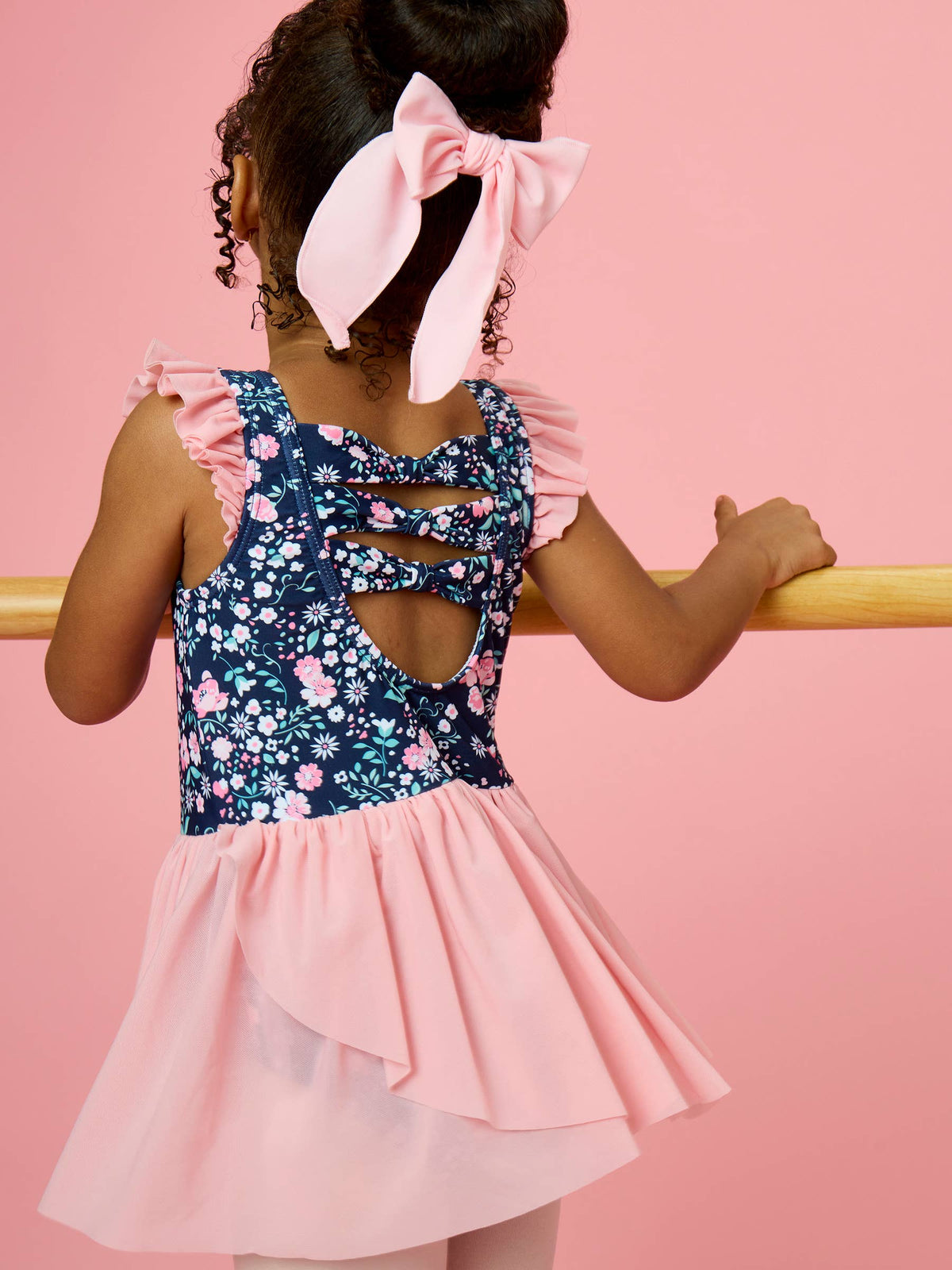 Girls Moonlit Meadow Flutter Sleeve Dance & Gymnastics Leotard