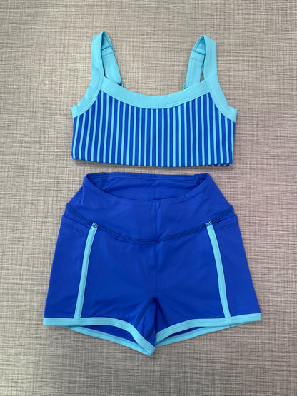 XO Pinstripe Short Set