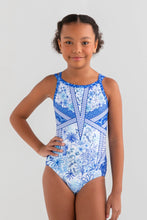 Load image into Gallery viewer, Sylvia P Bettina Blue Leotard
