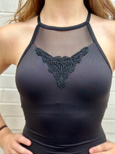 Load image into Gallery viewer, Luciana Black Mesh Leotard #23117
