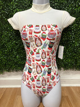 Load image into Gallery viewer, Eleve Elizabeth Cat Lady Christmas Leotard
