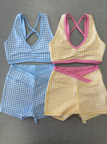 XO Gingham Short Set