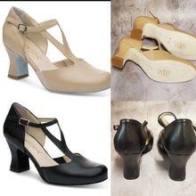 Load image into Gallery viewer, Italian Handcrafted Y-Strap 2.5” Charlotte Character Shoe #829
