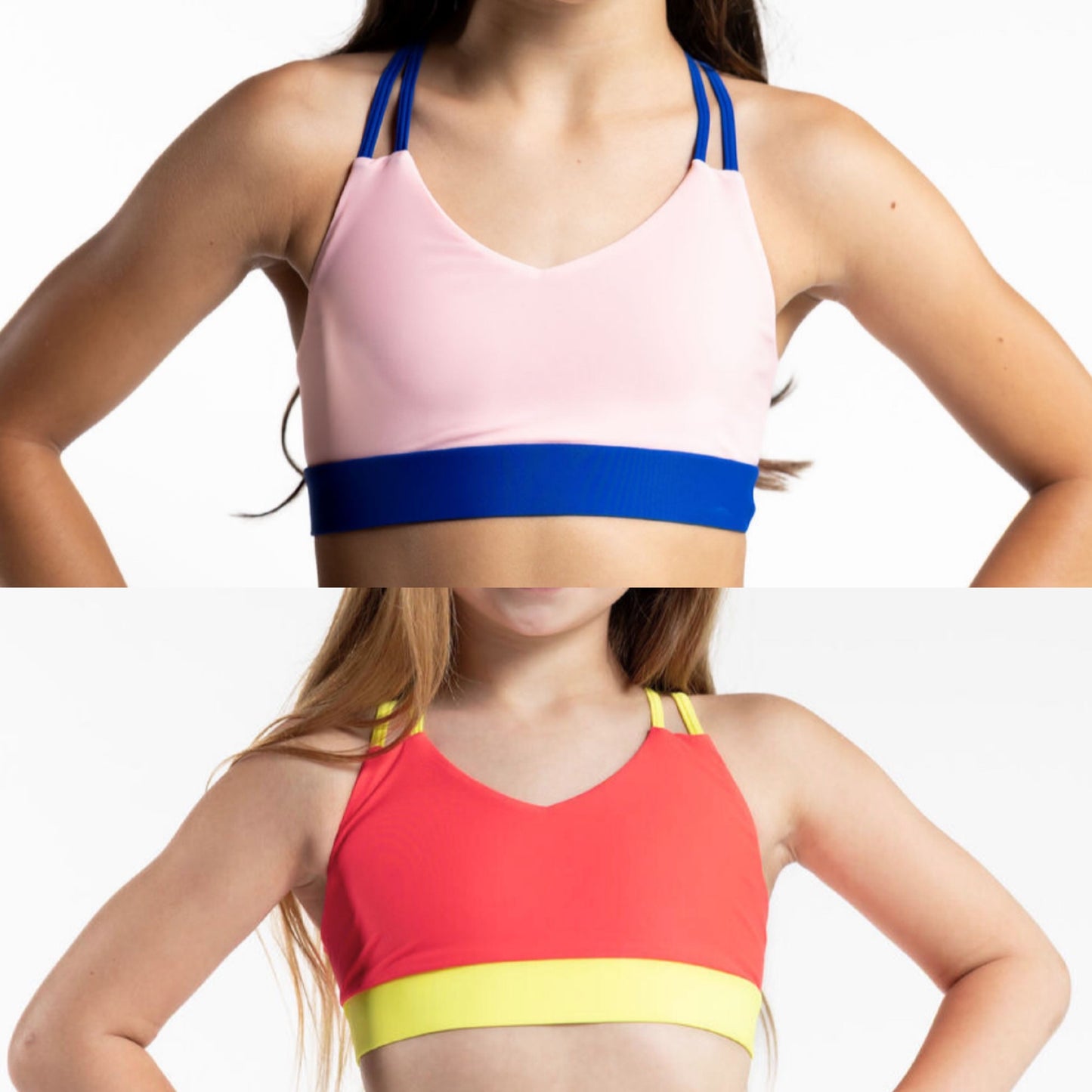 Color Block Criss Cross Top (Matching Fame Shorts Sold Separately)