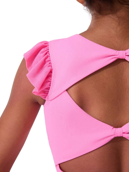 Sheer Ruffles Leotard #103