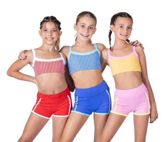 PRE-ORDER: XO Pinstripe Short Set