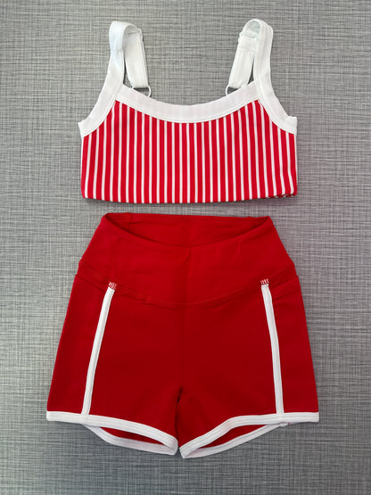 XO Pinstripe Short Set