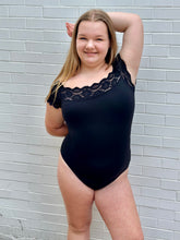 Load image into Gallery viewer, Matilda Lace Leotard: Black
