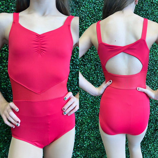 Camisole Ribbed Insert Leotard #22115