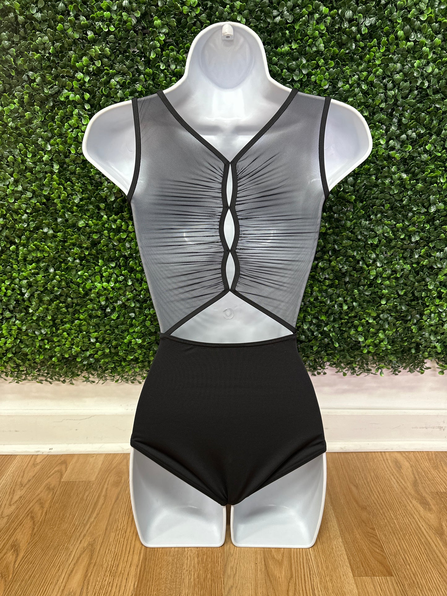 Wildflower Marigold Mesh Back Leotard #12088