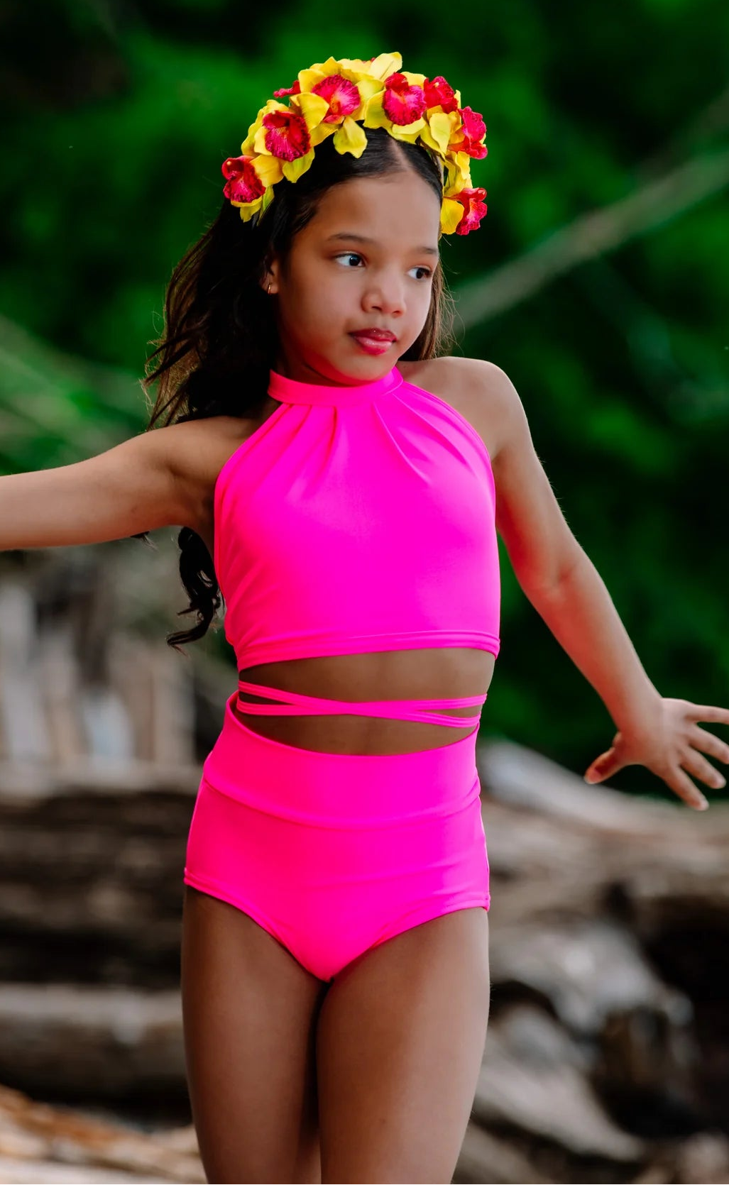 Halter Crop Top Short Set
