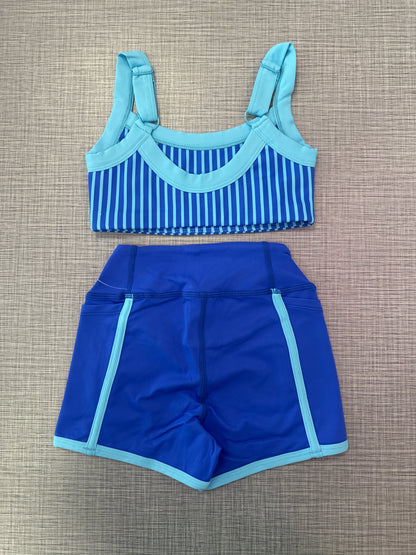 XO Pinstripe Short Set