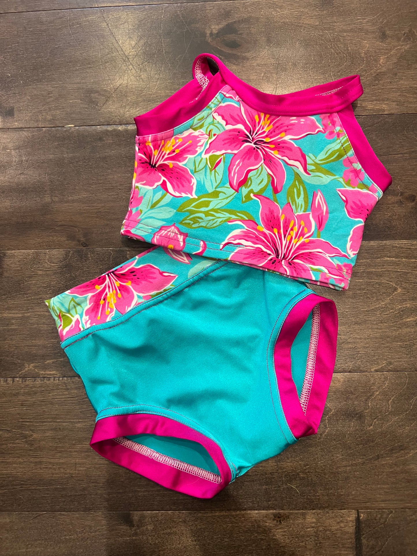 Custom Bright Flower Brief Set