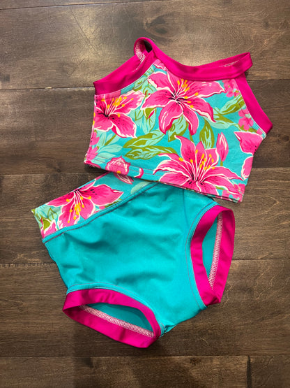 Custom Bright Flower Brief Set