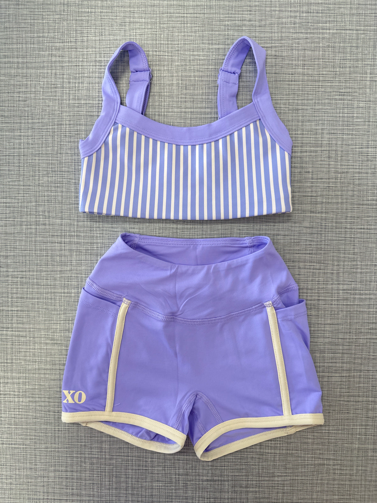 XO Pinstripe Short Set
