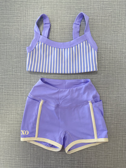 XO Pinstripe Short Set