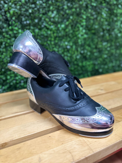 Limited Edition Black/Titanium Roxy Tap Shoes Tightspot Dancewear Center Limited Edition Black/Titanium Roxy Tap Shoes Tightspot Dancewear Center