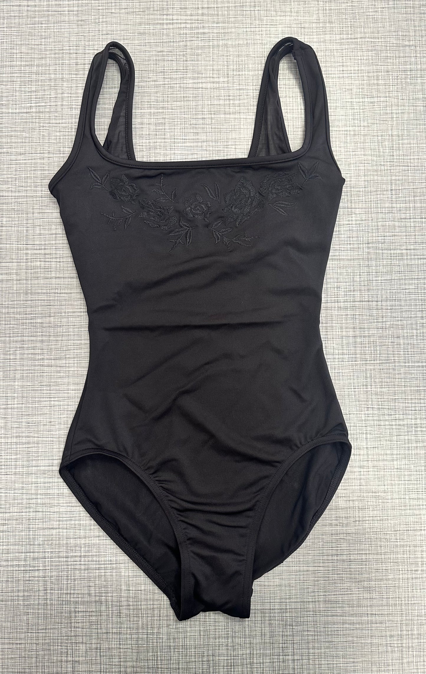 Floral Mesh Back Tank Leotard #50010