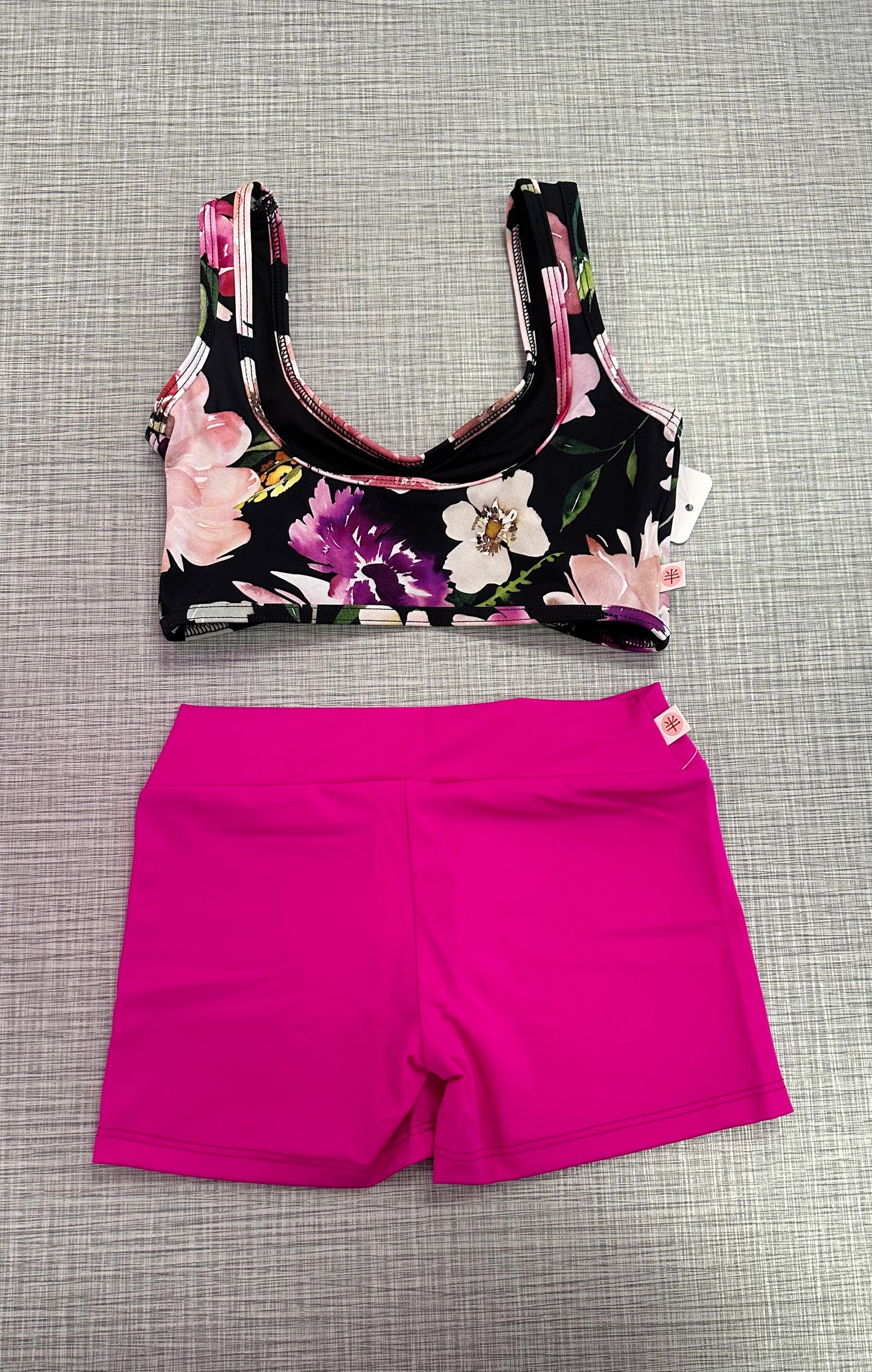 Demi Floral Pinch Front Top Short Set