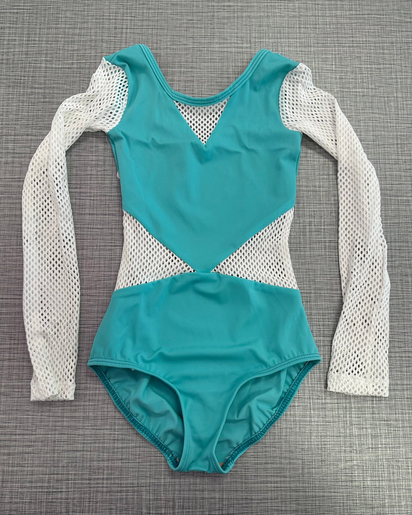 Demi Small Mesh Long Sleeve Leotard